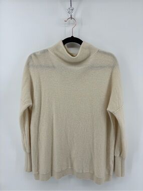 Free People Cozy Cream Turtleneck Sweater